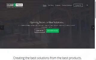 Clear Fold Door Inc website
