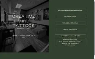 Creative Mind Tattoos website