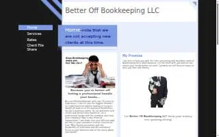 Better Off Bookkeeping LLC of Bedford Heights website