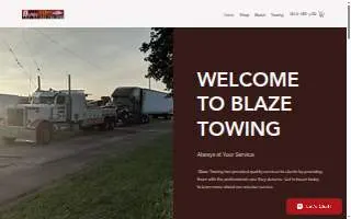 Blaze Towing website