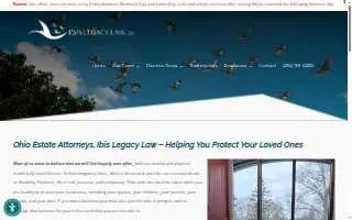 Ibis Legacy Law, LLC (formerly "Law Office of Rebecca Yingst Price") website