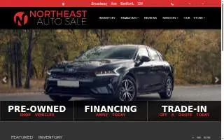 Northeast Auto Sale website