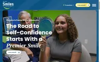 Premier Smiles Orthodontics of Bedford Heights website