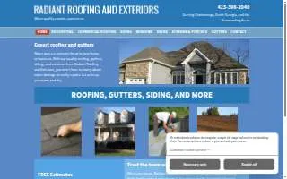 Radiant Roofing of Bedford Heights website