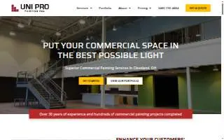 Uni Pro Painting of Bedford Heights website