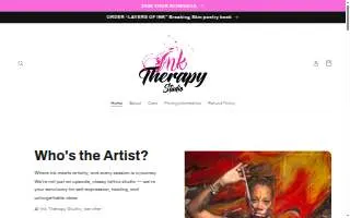 Ink Therapy Studio website