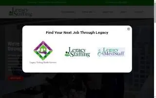 Legacy Staffing of Bedford website