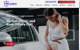 Reliable Locksmithing, LLC. - Cuyahoga Falls Ohio of Bedford website