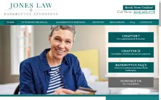 The Jones Law Firm, LLC of Bedford website