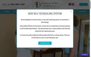 Associates In Dermatology of Berea website