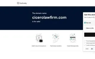 Cicero Law Firm, LLC of Berea website