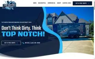 Top Notch Pressure Washing LLC of Berea website