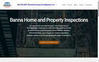 Banna Home and Property Inspections of Boardman website