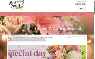 Blooming Crazy Flowers and Gifts website