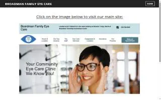 Boardman Family Eye Care website