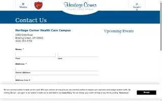 Heritage Corner Health Care website