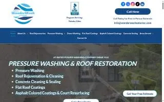 Wonder Wash Exterior website