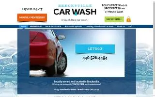 Brecksville Car Wash website