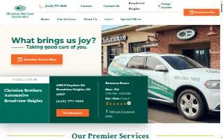 Christian Brothers Automotive Broadview Heights website
