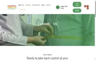 Healthy One Weight Loss website