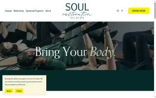 Soul Restoration Pilates of Broadview Heights website
