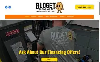 Budget Heating and Air Conditioning of Brook Park website
