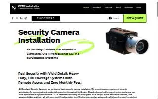 Cleveland Security Cameras of Brook Park website