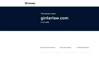 Law Offices of Jon Ginter, LLC website