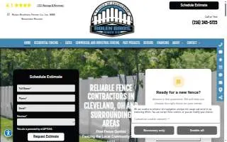 Rolen Brothers Fence Co of Brook Park website