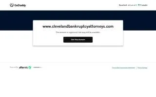 Cleveland Bankruptcy Attorneys of Brooklyn website
