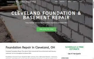 Cleveland Foundation Repair Pros website