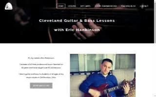 Cleveland Guitar and Bass Lessons with Eric Hankinson website
