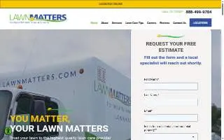 LawnMatters website