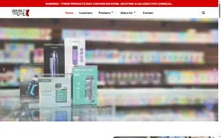 VapeX: Smoke & Vape Shop website