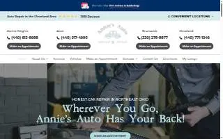 Annie's Auto of Brunswick website