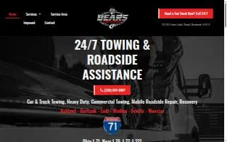 Bear's Towing & Repair of Brunswick website