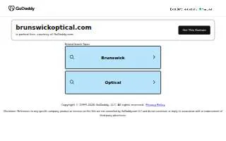 Brunswick Optical website
