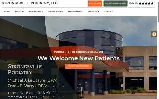 Strongsville Podiatry, LLC: Frank E. Vargo, DPM and Michael LeCastre, DPM website