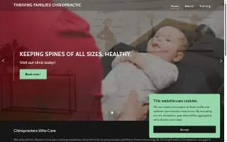 Thriving Families Chiropractic website