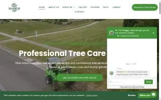 Titan Arbor Care Tree Service website