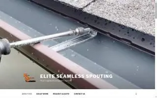Elite Seamless Spouting website