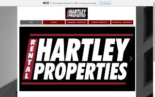 Hartley Rental Properties website