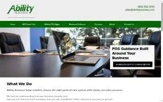 Ability Business website