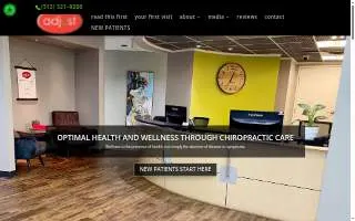 Adjust Family Chiropractic and Wellness Center website