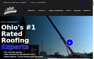 Canton Roofing Company website