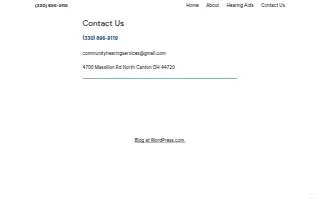 Community Hearing Services of Canton website