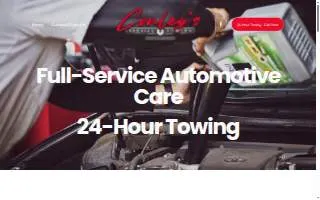 Conley's Service & Towing website