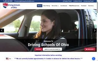 Driving Schools of Ohio website