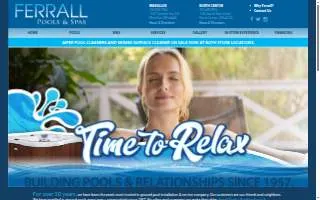 Ferrall Pools & Spas website