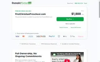 First Christian Preschool website